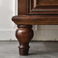 Commode de rangement en bois massif, commode traditionnelle avec tiroirs