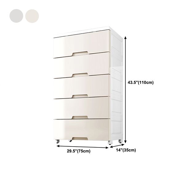 Lingerie Chest Contemporary Plastic Chest with Drawers for Bedroom Clearhalo 'Bedroom Furniture' 'Dressers & Chests' 'dressers_chests' 'furn' 'furn_dressers_chests' 'Furniture' 1200x1200_4c7e80f4-b339-44bc-98af-51f235272cf5