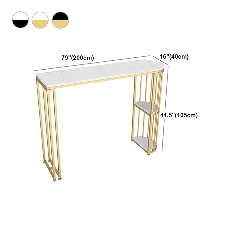 Nordic Glam Sintered Stone Table Dining Bar Counter Table for Kitchen Clearhalo 'Bar Furniture' 'Bar Tables' 'bar_tables' 'furn' 'furn_bar_tables' 'Furniture' 'furniture_bar_tables' 'Kitchen & Dining Furniture' 1200x1200_4c7f1bfa-07f0-4009-84fc-25fe9c84ebf9