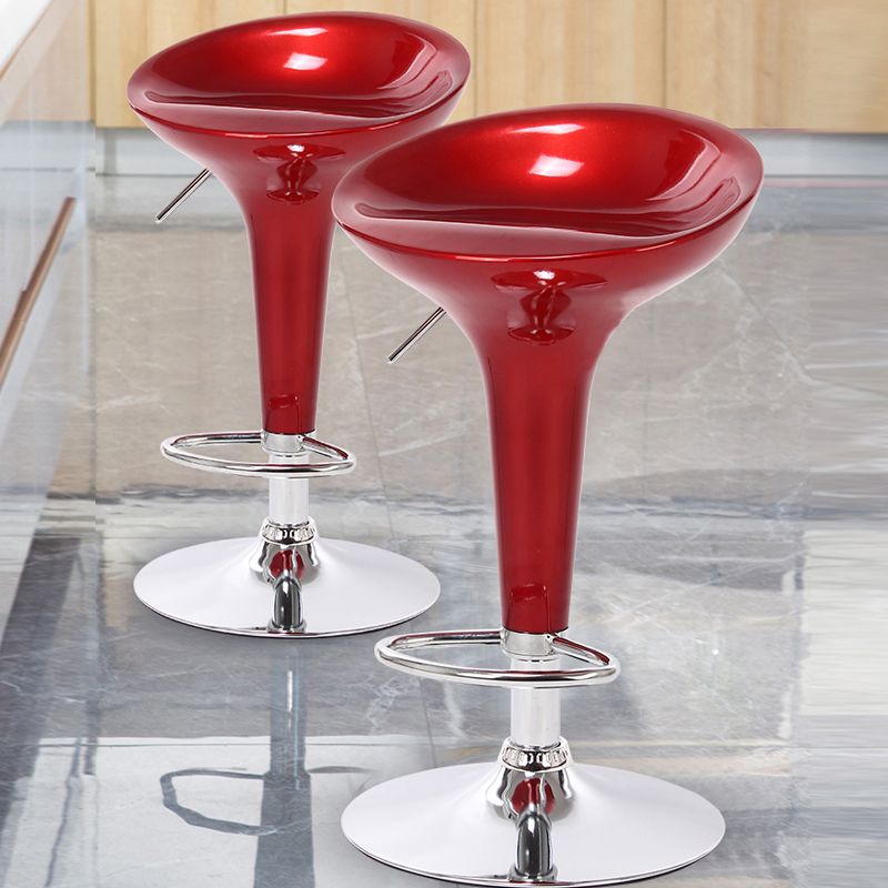 Modern Adjustable Height Swivel Armless Bar Stool with Metal Base Clearhalo 'Bar Furniture' 'Bar Stools' 'bar_stools' 'furn' 'furn_bar_stools' 'Furniture' 'Kitchen & Dining Furniture' 1200x1200_4c7fa26c-40e1-4235-baac-0021c52a7948