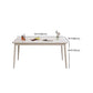 Modern 1/4/5 Pieces Dining Room Table Rectangle Stone Furniture in White