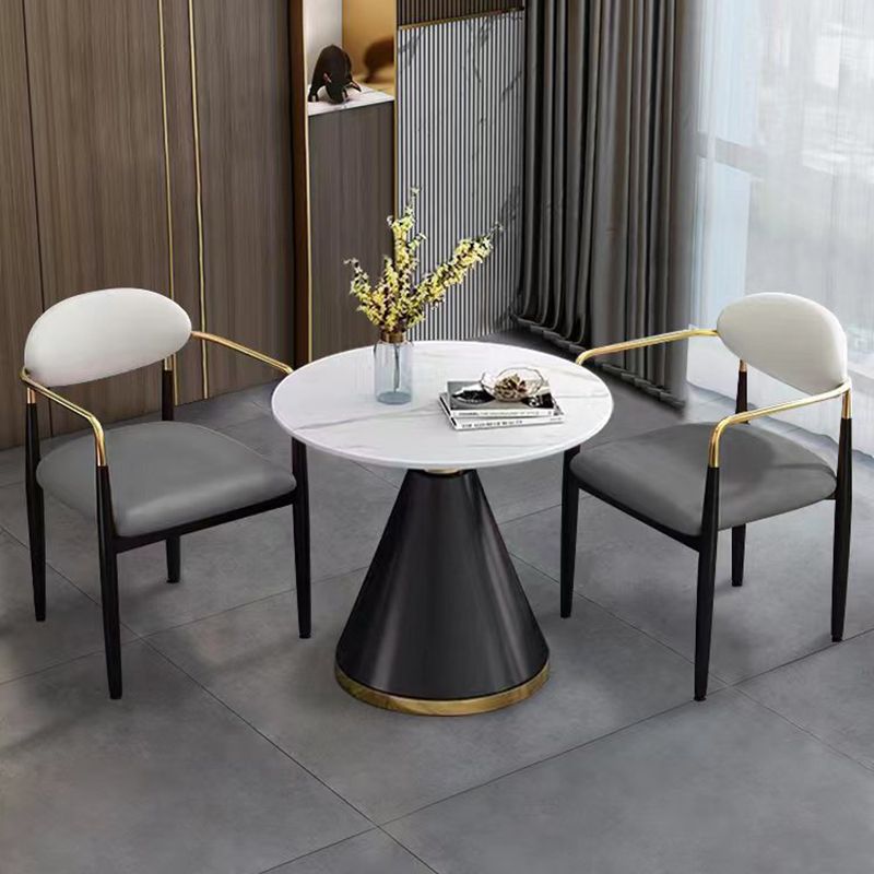 Industrial Dining Room Arm Chairs Metal Open Chair for Kitchen Clearhalo 'Dining Chairs' 'Dining Tables & Seating' 'dining_chair' 'furn' 'furn_dining_chair' 'Furniture' 'Kitchen & Dining Furniture' 1200x1200_4c806789-b2e7-4346-a827-cf36b0b3d244