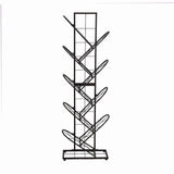 Contemporary Metal Book Shelf Vertical Etagere Shelf Bookcase for Study Room