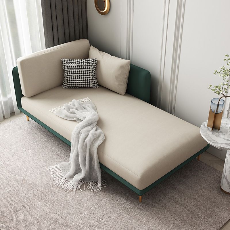 Nordic Style Faux Leather Chaise Square Arms Chaise in Solid Color Clearhalo 'Chairs & Seating' 'Chaise Lounge' 'chaise_lounge' 'furn' 'furn_chaise_lounge' 'Furniture' 'Living Room Furniture' 1200x1200_4c8532ac-d1e3-43ca-9dff-9829bf96d5db