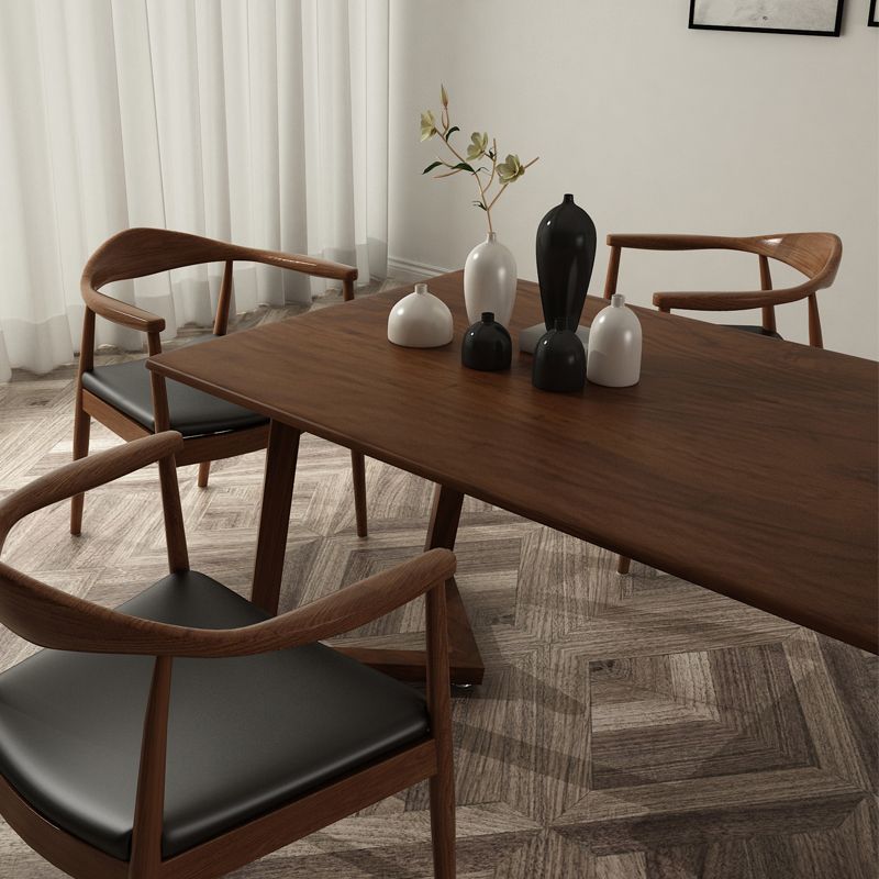 Moderna casa aperta in legno aperto sala da pranzo sedia a braccio imbottita