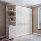 Armario blanco moderno Armario Armario de madera Gabinete con estantes