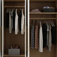 Modern Style Home Wardrobe Armoire Solid Wood and Engineered Wood Wardrobe Cabinet Clearhalo 'Armoires & Wardrobes' 'armoires_wardrobes' 'Bedroom Furniture' 'furn' 'furn_armoires_wardrobes' 'Furniture' 1200x1200_4c8999c4-81c0-43e0-819a-eecc609fa1c3