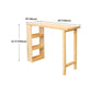 Modern Wood Counter Table with Rectangle Table Top Double Pedestal Table- 41.3" H Clearhalo 'Bar Furniture' 'Bar Tables' 'bar_tables' 'furn' 'furn_bar_tables' 'Furniture' 'furniture_bar_tables' 'Kitchen & Dining Furniture' 1200x1200_4c8ab0fd-efa4-4023-b65f-d44f6d667912