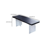 Moderno 1/7 pezzi set da pranzo tavolo da pranzo in legno di pino rettangolo per cucina