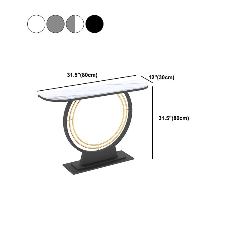 Tavolo con console piedistallo a mezza7 glam resistente al graffio