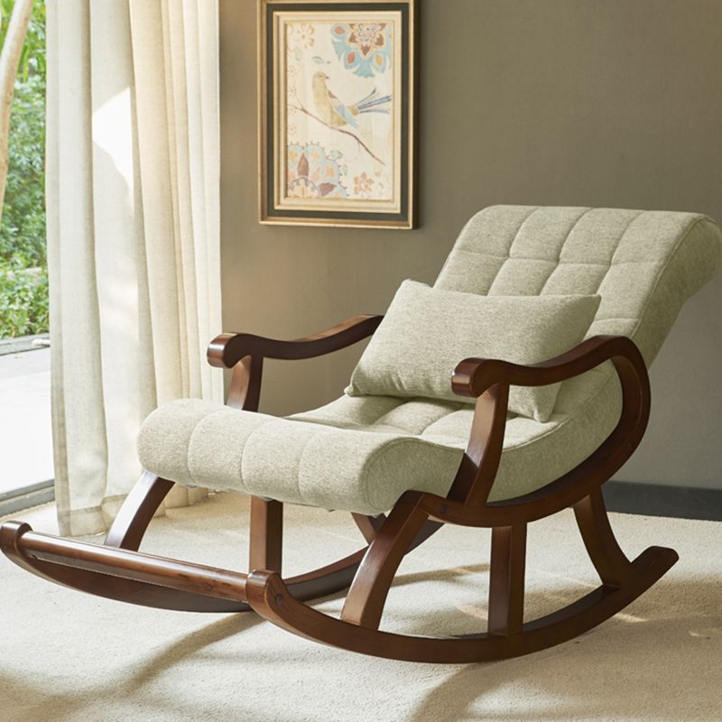 26.37 "L x 49.21" W x 35.03 "H gestoffeerde lounge stoel vast houten frame accentstoel