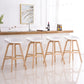 Contemporary Solid Wood Plastic Barstool Indoor Bar Stool with Low Back Clearhalo 'Bar Furniture' 'Bar Stools' 'bar_stools' 'furn' 'furn_bar_stools' 'furniture_bar_stools' 'Kitchen & Dining Furniture' 'kitchen&dining_furn' 'kitchen' 'kitchen_furn' Furniture' 1200x1200_4c8c2f96-49eb-4a17-9670-74b6fdbf8780