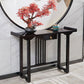 Rectangle Contemporary Console Table Dark Brown Wood Console Sofa Table