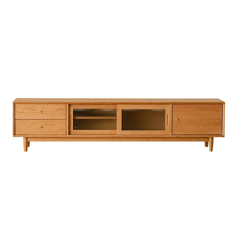 Scandinavian Media Console Wooden TV Media Console with Drawers Clearhalo 'furn' 'furn_tv_stands_entertainment_centers' 'Furniture' 'Living Room Furniture' 'TV Stands & Entertainment Centers' 'TV Stands & Media Storage Furniture' 'tv_stands_entertainment_centers' 1200x1200_4c8d8ec9-4c07-42d2-a69e-31773455af41