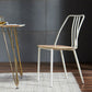 Contemporary Metal Dining Chair Slat Back Side Armless Chair for Kitchen Clearhalo ' kitchen&dining_furn' 'Dining Chairs' 'Dining Tables & Seating' 'dining_chair' 'furn' 'furn_dining_chair' 'Furniture' 'furniture_dining_chair' 'Kitchen & Dining Furniture' 'kitchen' 1200x1200_4c9158f2-0355-40fc-ae4b-77f6cc9c4a99