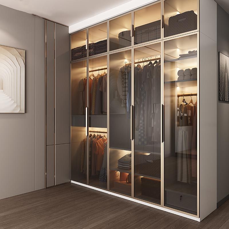 White Colour Wardrobe Armoire Contemporary Style Wooden Wardrobe Closet for Bedroom Clearhalo 'Armoires & Wardrobes' 'armoires_wardrobes' 'Bedroom Furniture' 'furn' 'furn_armoires_wardrobes' 'Furniture' 1200x1200_4c91b827-062f-42b0-87fc-23e564de5fdc