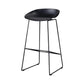 Nordic Indoor Simple Barstool Low Back Steel Tall Stool with Plastic Seat Clearhalo 'Bar Furniture' 'Bar Stools' 'bar_stools' 'furn' 'furn_bar_stools' 'Furniture' 'furniture_bar_stools' 'Kitchen & Dining Furniture' 1200x1200_4c91ee2e-acf8-4ec8-b1f2-192a3bc1dae9