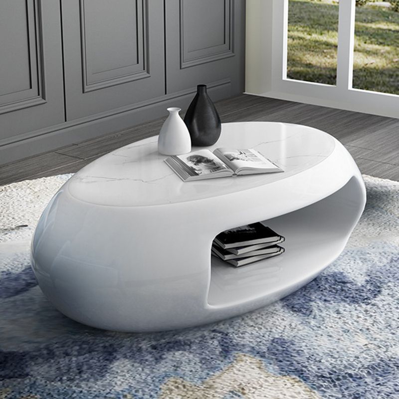 Eigentijdse ovale cocktail Tabel 1 enkele vlekbestendige salontafel