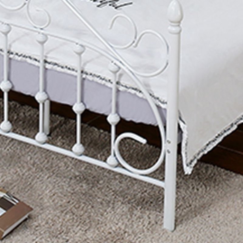 Modern Metal Folding Bed Arched Open-Frame Bed with Headboard
