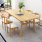 Modern Fixed Solid Wood Dining Room Table with 4 Wood Legs Kitchen Dining Set Clearhalo 'Dining Room Sets' 'Dining Tables & Seating' 'dining_room_set' 'furn' 'furn_dining_room_set' 'Furniture' 'furniture_dining_room_set' 'Kitchen & Dining Furniture' 'kitchen&dining_furn' 'kitchen' 1200x1200_4c967b1e-31e4-4526-a12c-ecd309a29a8b