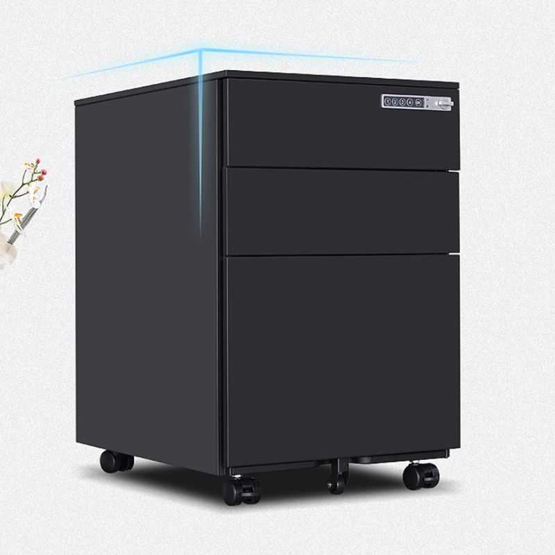 Archivo de archivos de acero contemporáneo Pedestal Pedestal Archiving con bloqueo y almacenamiento