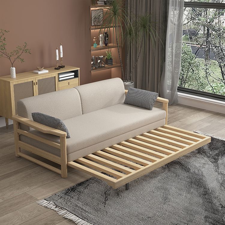 Scandinavian Wood Futon Sleeper Divano Pillow Back Futon e materasso