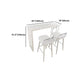 White Modern Style Rectangle Bar Table in Wood and Metal Milk Tea Shop Bar Table Clearhalo 'Bar Furniture' 'Bar Tables' 'bar_tables' 'furn' 'furn_bar_tables' 'Furniture' 'furniture_bar_tables' 'Kitchen & Dining Furniture' 1200x1200_4c97b2af-6bf7-4277-87d6-6db67ccee016