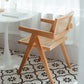Modern Style Solid Rubberwood Chair Set Open Back Arm Dining Room Chairs Clearhalo ' kitchen&dining_furn' 'Dining Chairs' 'Dining Tables & Seating' 'dining_chair' 'furn' 'furn_dining_chair' 'Furniture' 'furniture_dining_chair' 'Kitchen & Dining Furniture' 'kitchen' 1200x1200_4c989589-faf5-44b8-a5a1-1371c374be76