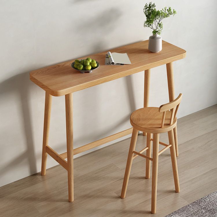 Mesa de bar rectangular de estilo moderno, mesa de mostrador de madera maciza de pino de 1/2/3 piezas