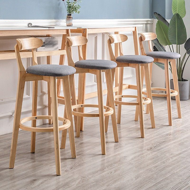 Contemporary Wood Dining Kitchen Room Armless Stool Low Back Bar Stool Clearhalo 'Bar Furniture' 'Bar Stools' 'bar_stools' 'furn' 'furn_bar_stools' 'Furniture' 'furniture_bar_stools' 'Kitchen & Dining Furniture' 1200x1200_4c99ffb3-affa-4422-b6c0-bc74a9dfc75a