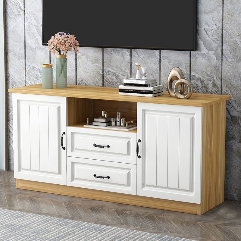 Wooden TV Cabinet Traditional Style Home Living Room Stand Console with Drawers Clearhalo 'furn' 'furn_tv_stands_entertainment_centers' 'Furniture' 'Living Room Furniture' 'TV Stands & Entertainment Centers' 'TV Stands & Media Storage Furniture' 'tv_stands_entertainment_centers' 1200x1200_4c9af004-0bee-4cbf-bb88-1281de4ef216