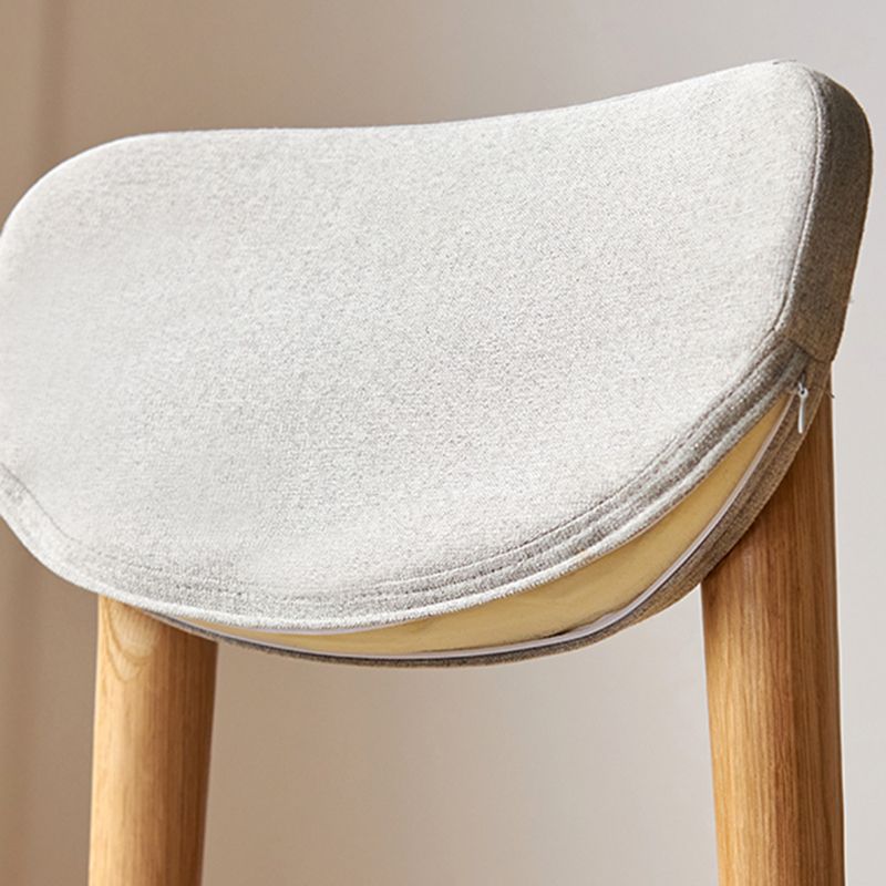 ベッドルーム用の4本の足のあるモダンオフィスチェアシートウッドデスクチェア