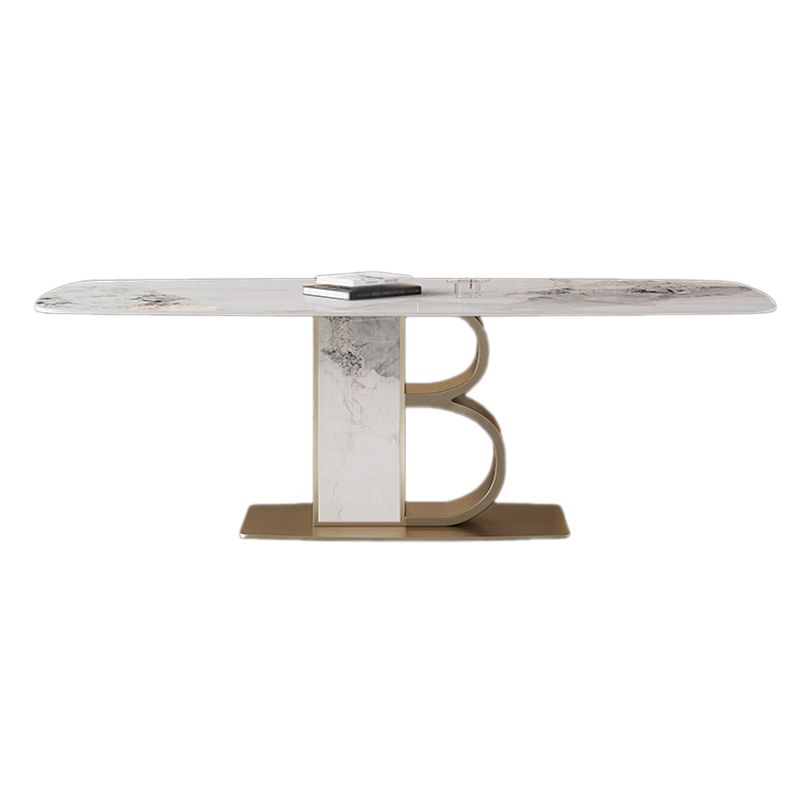 Minimalist Dining Set 1/4/5/6/7 Pcs Sintered Stone Dining Table with Upholstered Chairs Clearhalo 'Dining Room Sets' 'Dining Tables & Seating' 'dining_room_set' 'furn' 'furn_dining_room_set' 'Furniture' 'Kitchen & Dining Furniture' 1200x1200_4c9d48f0-7372-40fc-bcce-612d8f96965a