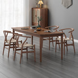 Modern 1/2/4/5 Pieces Rectangle Dining Set Solid Wood Kitchen Table with Chairs Clearhalo 'Dining Room Sets' 'Dining Tables & Seating' 'dining_room_set' 'furn' 'furn_dining_room_set' 'Furniture' 'furniture_dining_room_set' 'Kitchen & Dining Furniture' 'kitchen&dining_furn' 'kitchen' 1200x1200_4c9d52c6-a0a7-40e0-80b5-ecc82a248138