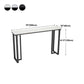 Modern Style Bar Table 42-inch Height Stone Top and Metal Base Bistro Table Clearhalo 'Bar Furniture' 'Bar Tables' 'bar_tables' 'furn' 'furn_bar_tables' 'Furniture' 'furniture_bar_tables' 'Kitchen & Dining Furniture' 1200x1200_4c9d68bf-fd38-40b9-b8da-365d073f3c5c