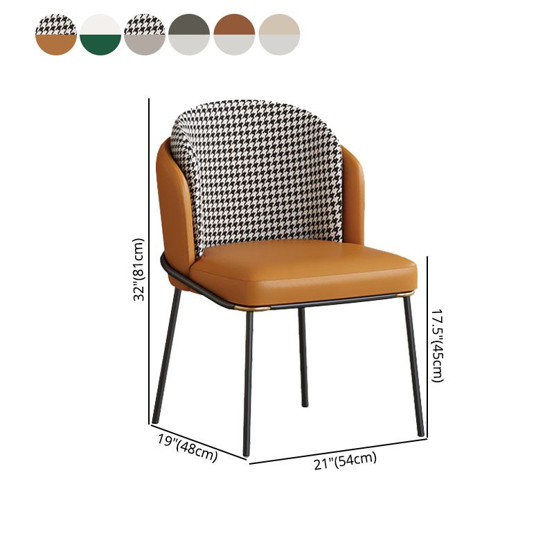 Modern Bedroom Parsons Side Chair Matte Finish Upholstered Dining Chair Clearhalo ' kitchen&dining_furn' 'Dining Chairs' 'Dining Tables & Seating' 'dining_chair' 'furn' 'furn_dining_chair' 'Furniture' 'furniture_dining_chair' 'Kitchen & Dining Furniture' 'kitchen' 1200x1200_4c9da932-f4f8-4c9f-84d7-996ce446693d