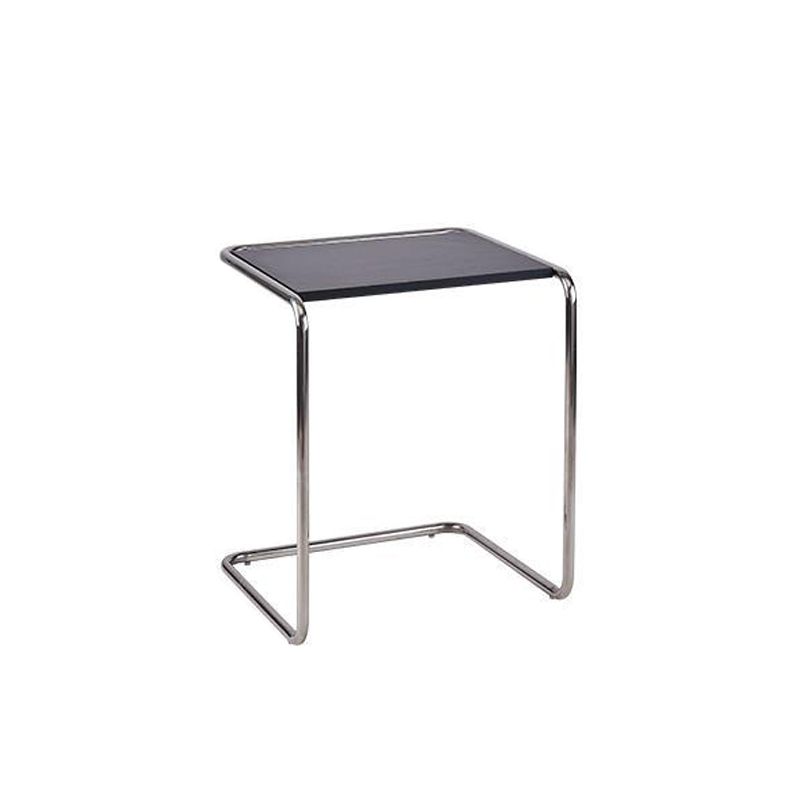 Modernistic Corner Table Wooden Rectangular Top C Base Side Table ...