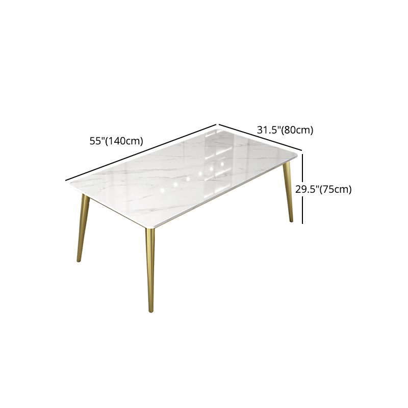 Glam 1/4/5/6/7 Pieces Dining Set Rectangle Stone Dining Table for Dining Room Clearhalo 'Dining Room Sets' 'Dining Tables & Seating' 'dining_room_set' 'furn' 'furn_dining_room_set' 'Furniture' 'furniture_dining_room_set' 'Kitchen & Dining Furniture' 1200x1200_4c9dee3c-c533-4fe0-a8ab-0db1d71d2f83