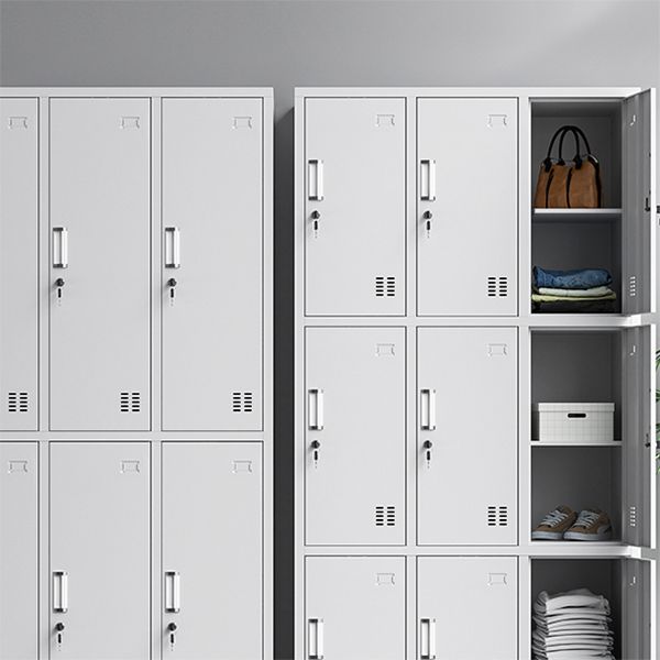 Witte stalen garderobe kast eigentijds scharnierende garderobe kast