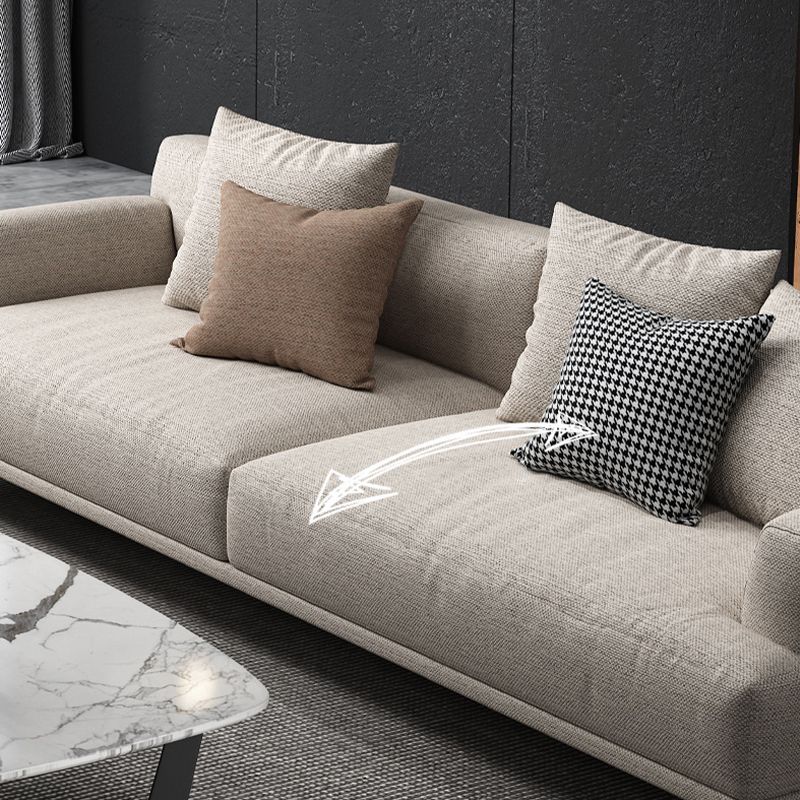 Ivory Fabric Settee Standard Charles Of London Tight Back Loveseat Clearhalo 'furn' 'furn_sofas' 'Furniture' 'furniture_sofas' 'kitchen' 'kitchen_sofas' 'Living Room Furniture' 'Sofa' 'sofas' 1200x1200_4ca00181-7906-464b-9c2c-3613003a6b0c