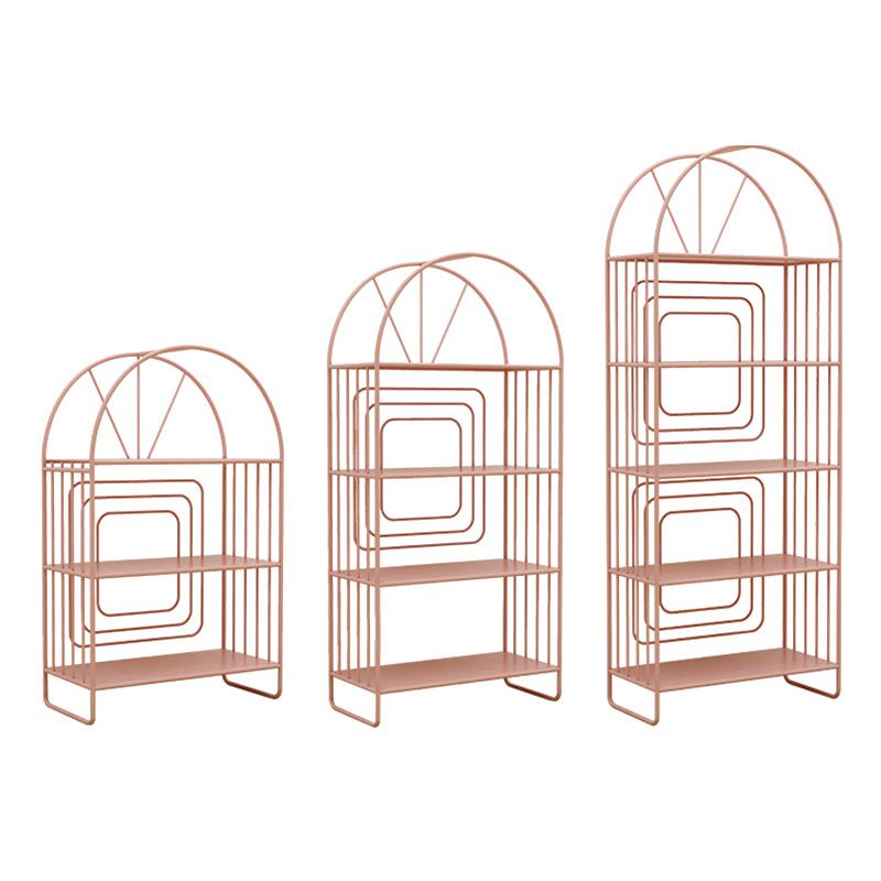 Bibliothèque de style contemporain en métal fermé étagère à l'arrière pour le bureau à domicile