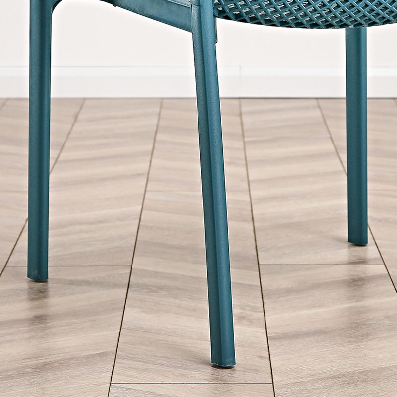 Designer Style Arm Chair Plastic Cross Back Side Chair for Restaurant Clearhalo 'Dining Chairs' 'Dining Tables & Seating' 'dining_chair' 'furn' 'furn_dining_chair' 'Furniture' 'Kitchen & Dining Furniture' 1200x1200_4ca3d2dc-30da-475f-a91e-d49a901f61f3