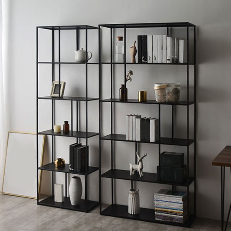 Modern Style Bookcase Open Back Metal Bookshelf for Home Office Clearhalo 'Bookcases' 'furn' 'furn_bookcases' 'Furniture' 'Office Furniture' 1200x1200_4ca4646f-894c-40f6-b837-f1807b0d7bd5