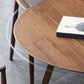 Sala de estar Mesa de comedor de madera de estilo simple Mesa de comedor redonda