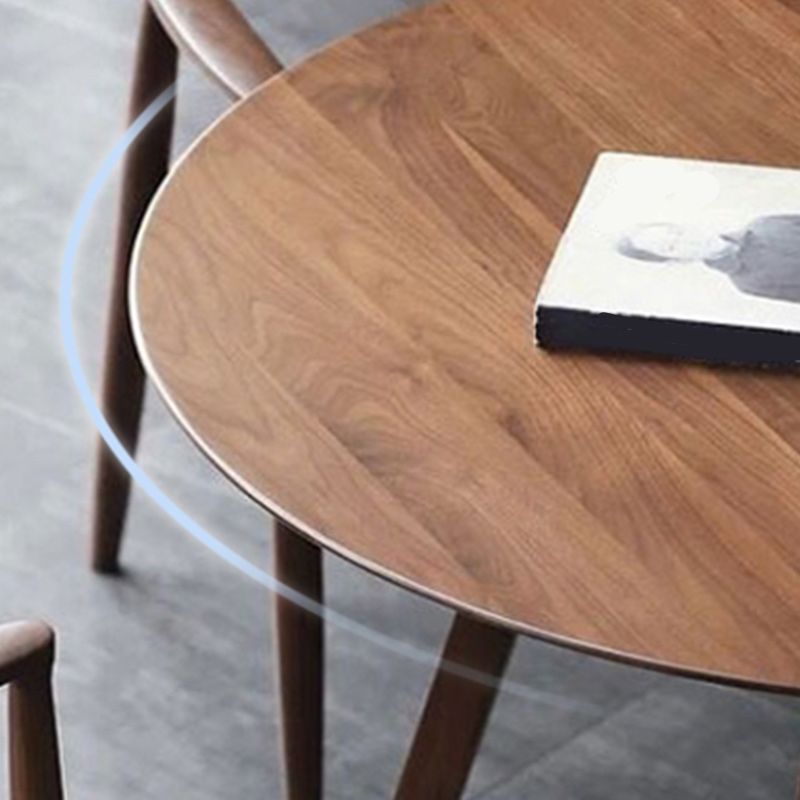 Sala de estar Mesa de comedor de madera de estilo simple Mesa de comedor redonda