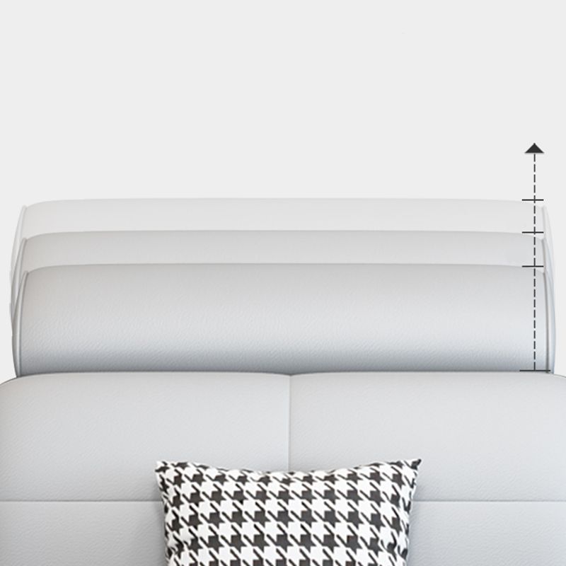 Modern 71"D Sectional Faux Leather/Linen Sofa with Reversible Chaise and Storage Clearhalo 'furn' 'furn_sectionals' 'Furniture' 'furniture_sectionals' 'kitchen' 'kitchen_sectionals' 'Living Room Furniture' 'Sectionals' 1200x1200_4ca797ba-45e0-454a-977c-bb31d337ea90