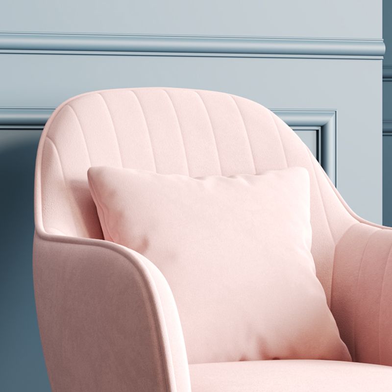 Upholstered Velvet Dining Arm Chair Solid Back Armchair with Metal Legs Clearhalo ' kitchen&dining_furn' 'Dining Chairs' 'Dining Tables & Seating' 'dining_chair' 'furn' 'furn_dining_chair' 'Furniture' 'furniture_dining_chair' 'Kitchen & Dining Furniture' 'kitchen' 1200x1200_4ca83278-3ab9-43a5-80d9-8de229f83c18