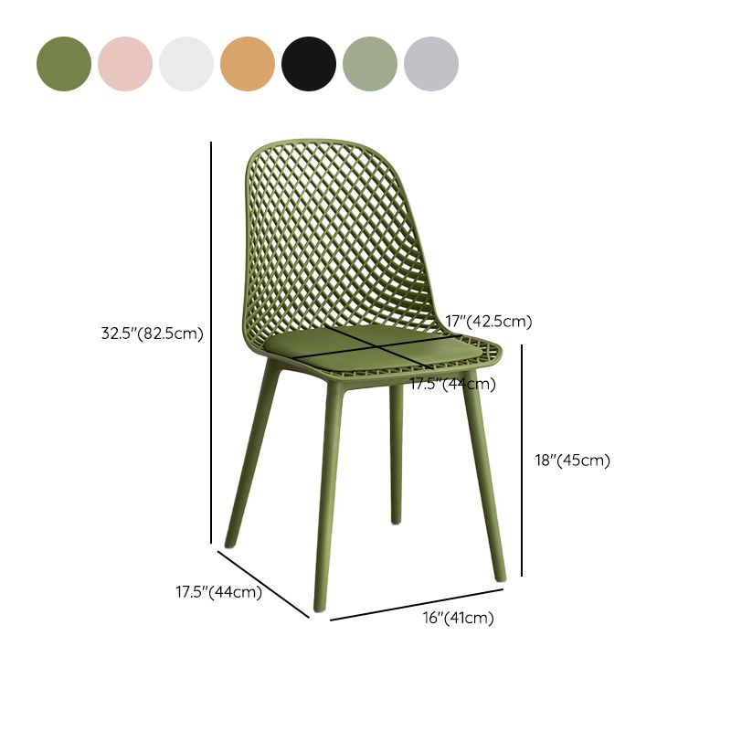Nordic Cross Back Side Chair Plastic Indoor Chair for Dining Room Bedroom Clearhalo 'Dining Chairs' 'Dining Tables & Seating' 'dining_chair' 'furn' 'furn_dining_chair' 'Furniture' 'Kitchen & Dining Furniture' 1200x1200_4ca84824-9eb5-47a8-b436-486e22763f0a