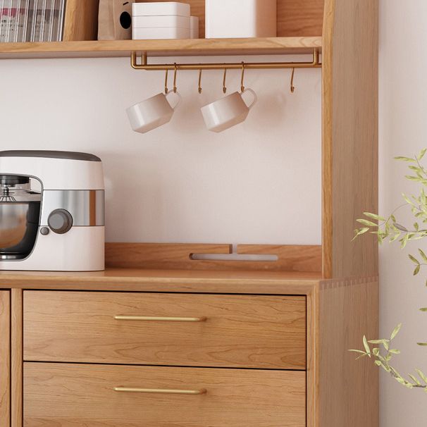 Tavolo a buffet moderno con porte scorrevoli in legno a buffet in legno massiccio