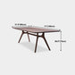 Rectangle Solid Wood Dining Table Industrial Brown Standard Dining Table with Trestle Base Clearhalo ' dining_table' 'Dining Tables & Seating' 'Dining Tables' 'Furniture' 'furniture_dining_table' 'Kitchen & Dining Furniture' 'kitchen&dining_furn' 'kitchen' 'kitchen_dining_table' 1200x1200_4cae7b4f-278b-41fe-9c35-4c9eb5235c9c